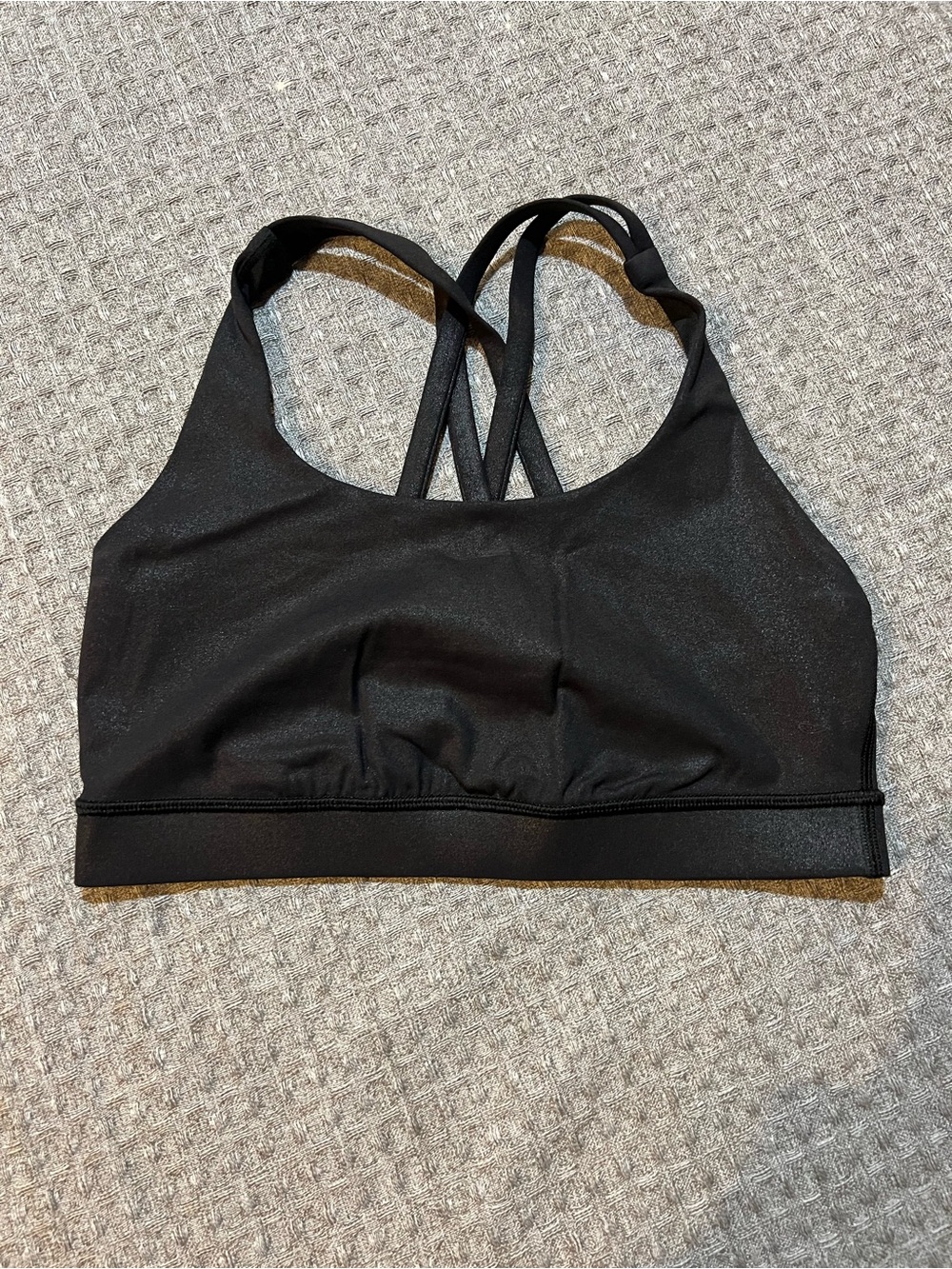 lululemon athletica Black Shine Energy Sports Bra